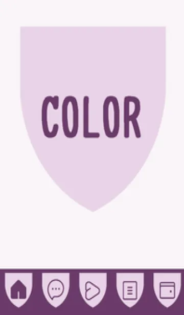 [LINE着せ替え] purple color X43の画像1