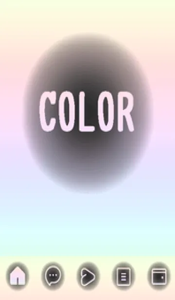 [LINE着せ替え] bw color rainbow D07の画像1