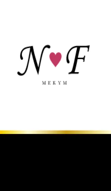 [LINE着せ替え] LOVE INITIAL-N&F イニシャル 6の画像1