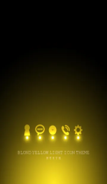 [LINE着せ替え] BLOND YELLOW LIGHT ICON THEMEの画像1