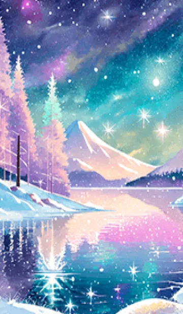 [LINE着せ替え] 優美な冬の風景の着せかえ(Winter-683)の画像1