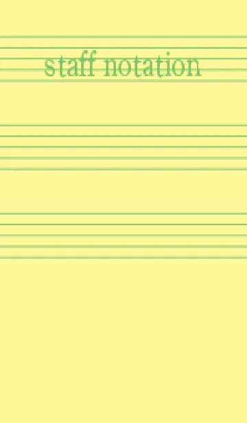 [LINE着せ替え] 五線譜1 ライムライトの画像1