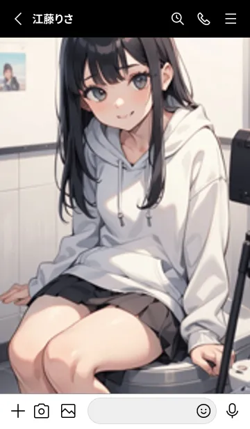 [LINE着せ替え] 少女が一人 #LaD111。の画像2