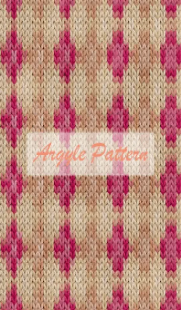 [LINE着せ替え] argyle pattern embroidery 46の画像1