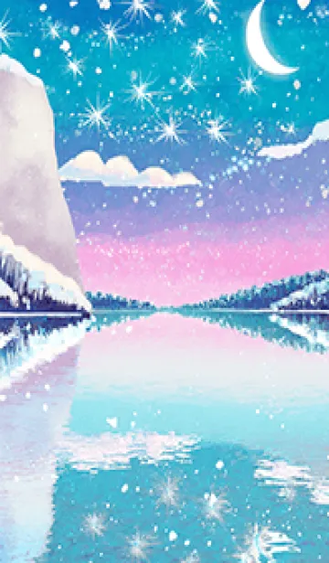 [LINE着せ替え] 優美な冬の風景の着せかえ(Winter-689)の画像1