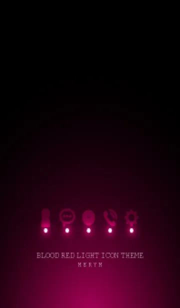 [LINE着せ替え] BLOOD RED LIGHT ICON THEMEの画像1