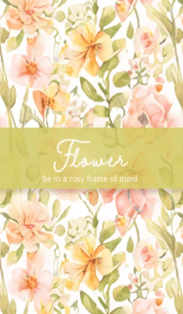 brown♡おしゃれな花02_1のLINE着せ替え