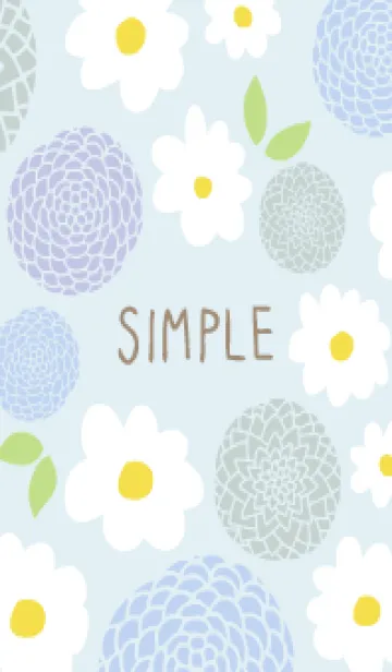 [LINE着せ替え] 白い花と鞠花の画像1