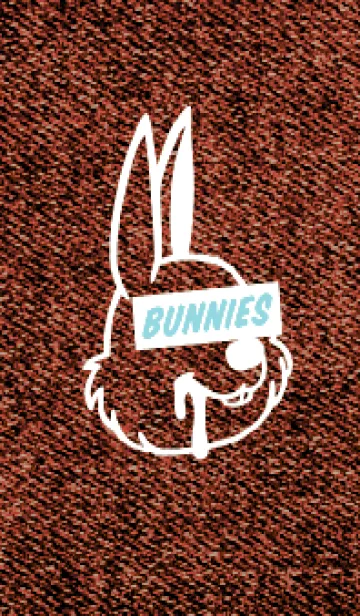 [LINE着せ替え] カラー デニム バニー 104の画像1