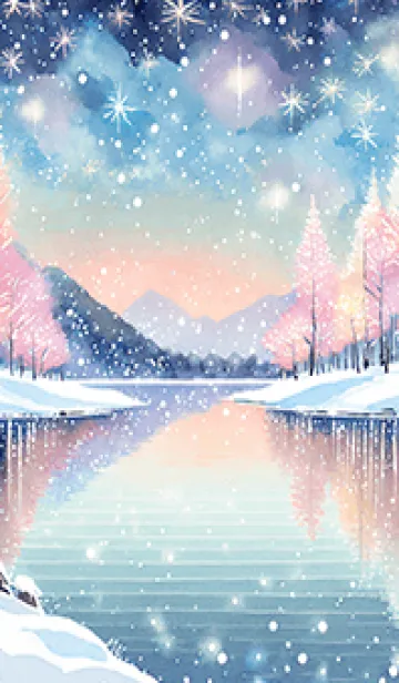 [LINE着せ替え] 優美な冬の風景の着せかえ(Winter-700)の画像1