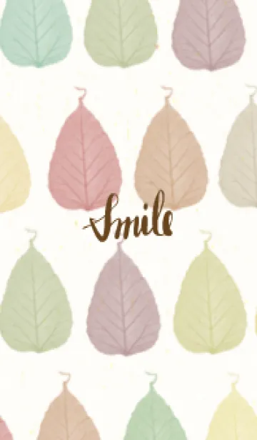 [LINE着せ替え] カラフル 葉っぱ 27の画像1