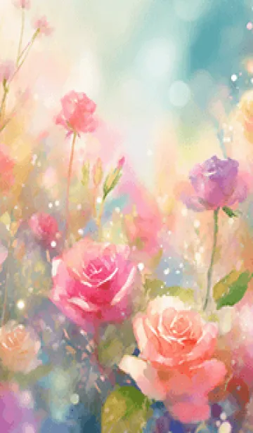 [LINE着せ替え] 薔薇(バラ)の花の着せかえ(R734)の画像1