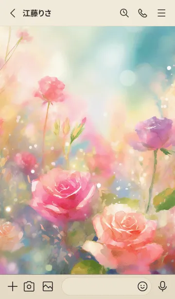 [LINE着せ替え] 薔薇(バラ)の花の着せかえ(R734)の画像2