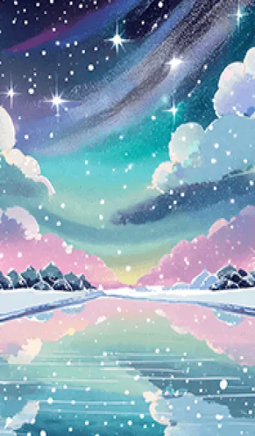 [LINE着せ替え] 優美な冬の風景の着せかえ(Winter-704)の画像1