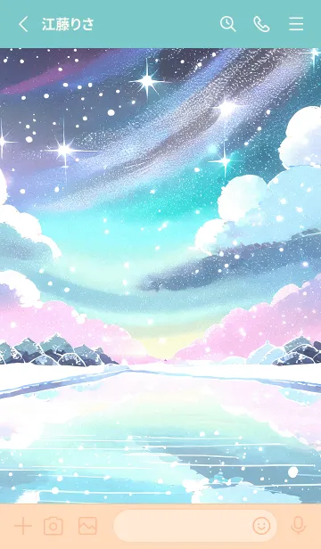 [LINE着せ替え] 優美な冬の風景の着せかえ(Winter-704)の画像2