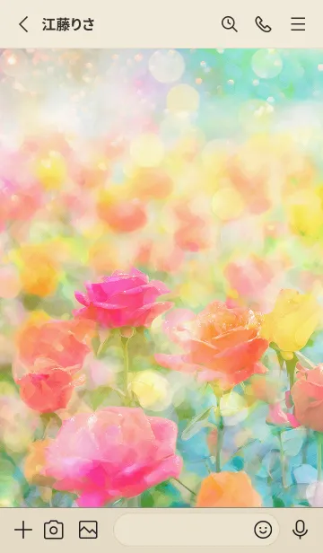 [LINE着せ替え] 薔薇(バラ)の花の着せかえ(R736)の画像2