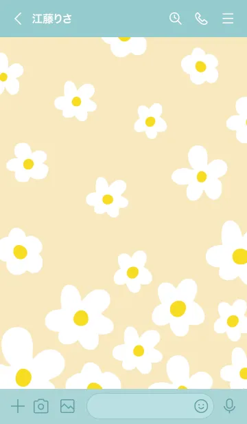 [LINE着せ替え] 白い花 斜め 舞う30の画像2