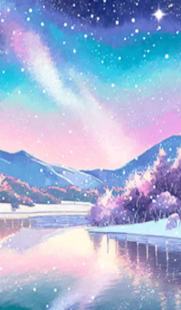 [LINE着せ替え] 優美な冬の風景の着せかえ(Winter-705)の画像1