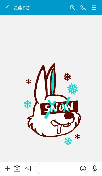 [LINE着せ替え] スノーラビット .17の画像2