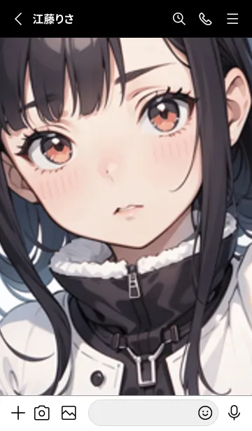 [LINE着せ替え] 少女が一人 #LaE110。の画像2