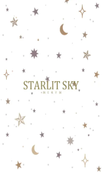 [LINE着せ替え] SIMPLE STARLIT SKY WHITE - MEKYM 23の画像1