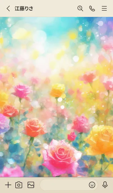 [LINE着せ替え] 薔薇(バラ)の花の着せかえ(R749)の画像2