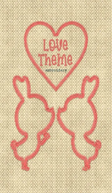 [LINE着せ替え] Love Theme Embroidery 22の画像1