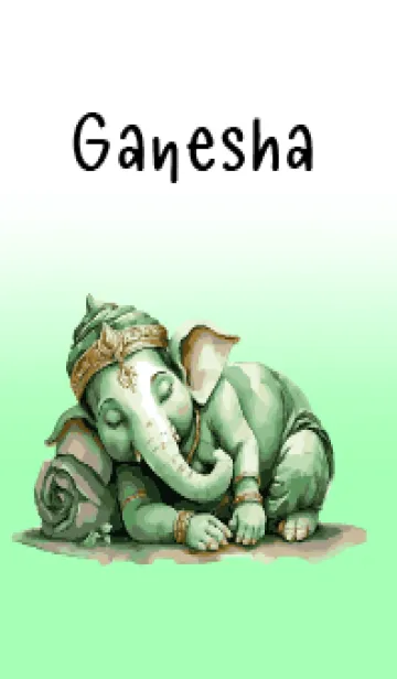 [LINE着せ替え] Love Green Ganesha Theme (JP)の画像1