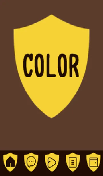 [LINE着せ替え] brown color Y41の画像1