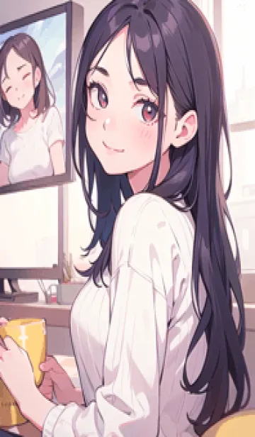 [LINE着せ替え] 少女が一人 #LaE16。の画像1