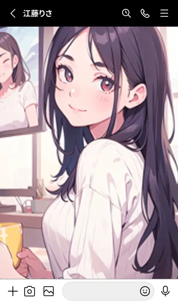 [LINE着せ替え] 少女が一人 #LaE16。の画像2