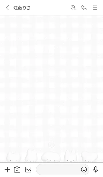 [LINE着せ替え] ぷっくり あにまるず 3 - ホワイト 02の画像2