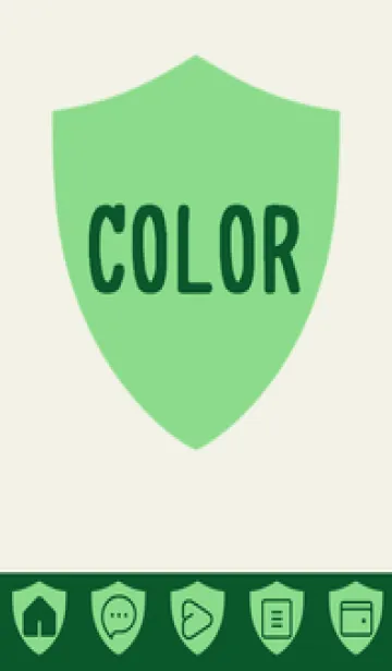 [LINE着せ替え] green color Y81の画像1