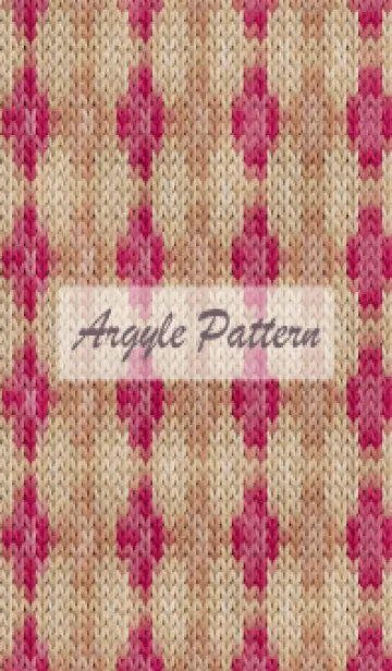 [LINE着せ替え] argyle pattern embroidery 47の画像1