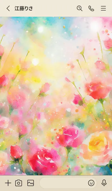 [LINE着せ替え] 薔薇(バラ)の花の着せかえ(R741)の画像2