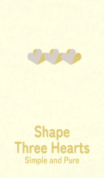 [LINE着せ替え] 3つのハート型の着せかえ Orchid whiteの画像1