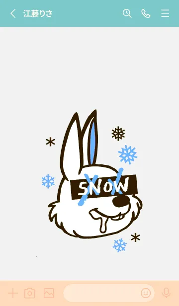 [LINE着せ替え] スノーラビット .19の画像2