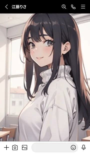 [LINE着せ替え] 少女が一人 #LaE116。の画像2