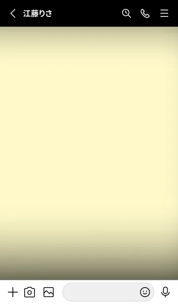 [LINE着せ替え] Black & Pale Yellow Theme V5 (JP)の画像2