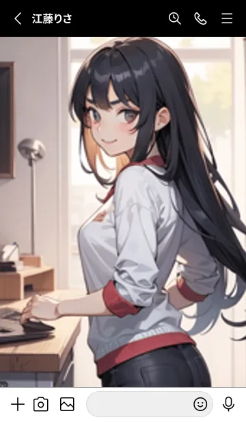 [LINE着せ替え] 少女が一人 #LaE124。の画像2