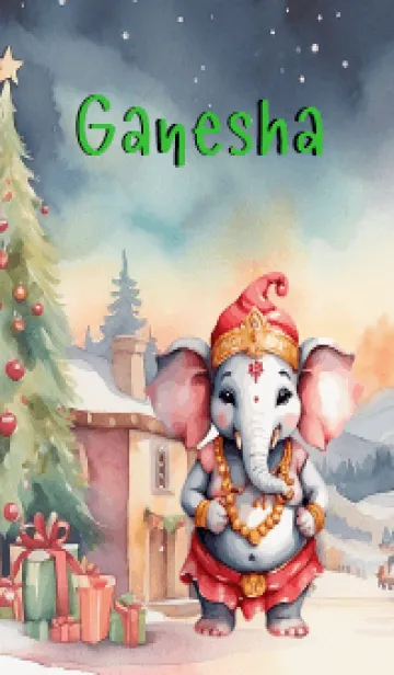 [LINE着せ替え] Ganesha merry christmas Theme (JP)の画像1