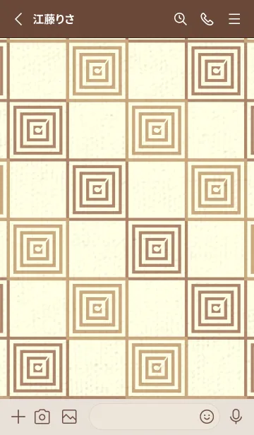 [LINE着せ替え] 和音 市松模様 音符  ハニースイートの画像2