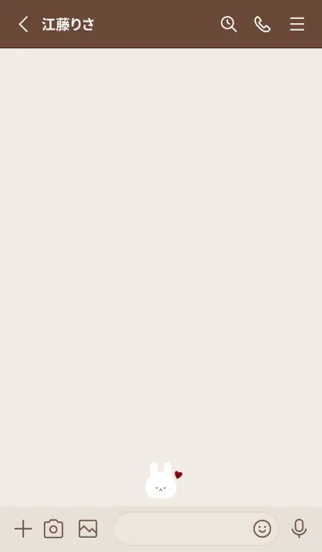 [LINE着せ替え] Rabbit-Dusky.Beige 32の画像2