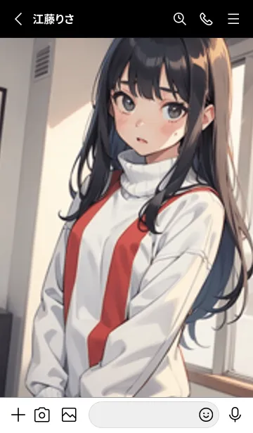 [LINE着せ替え] 少女が一人 #MB08。の画像2