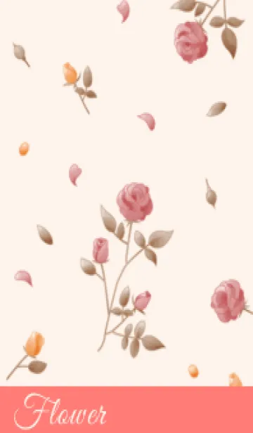 [LINE着せ替え] Flower 002【薔薇×濃いピンク】の画像1
