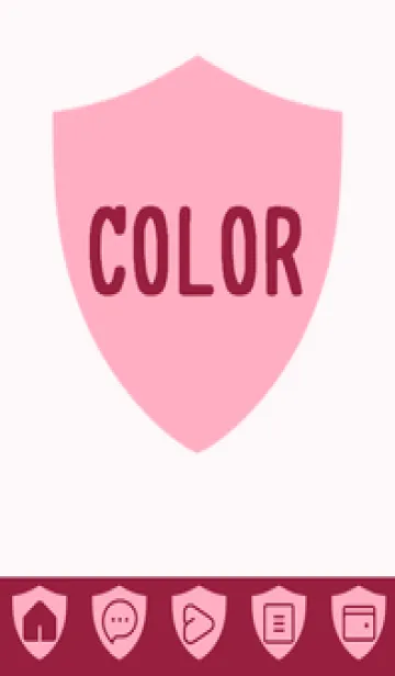 [LINE着せ替え] pink color Y44の画像1