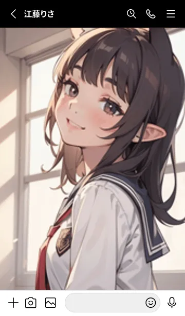 [LINE着せ替え] 少女が一人 #MB05。の画像2