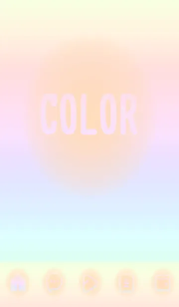 [LINE着せ替え] beige color rainbow D09の画像1