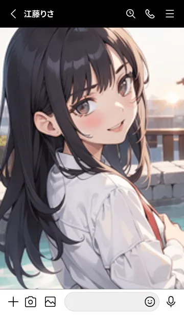 [LINE着せ替え] 少女が一人 #MB03。の画像2