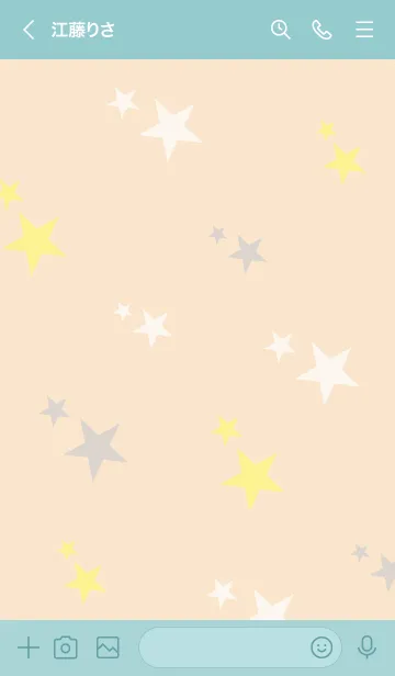 [LINE着せ替え] 3色の星19の画像2